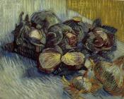 文森特 威廉 梵高 : 红甘蓝和洋葱